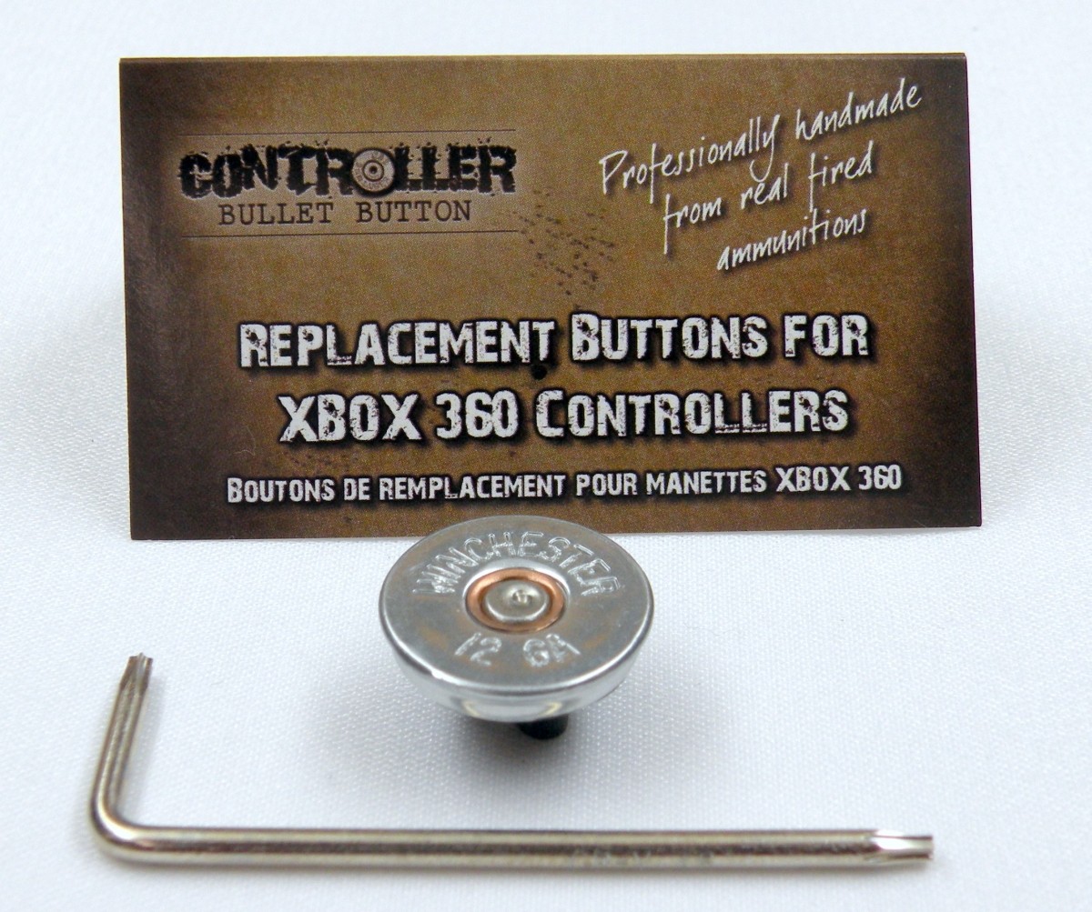 D-Pad Bullet Button Nickel+Nickel for XBOX 360 Controller w/ Torx L key