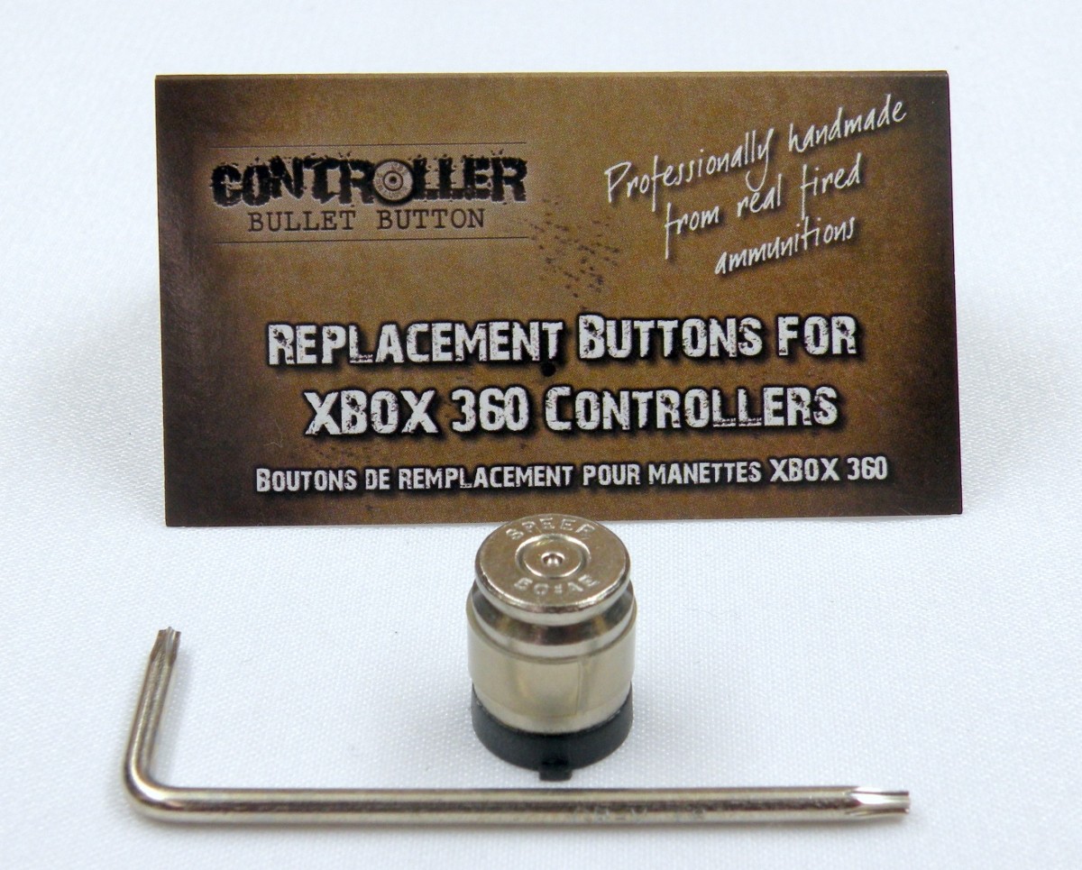 Home / Guide Bullet Button Nickel+Nickel for XBOX 360 Controller w/ Torx L key