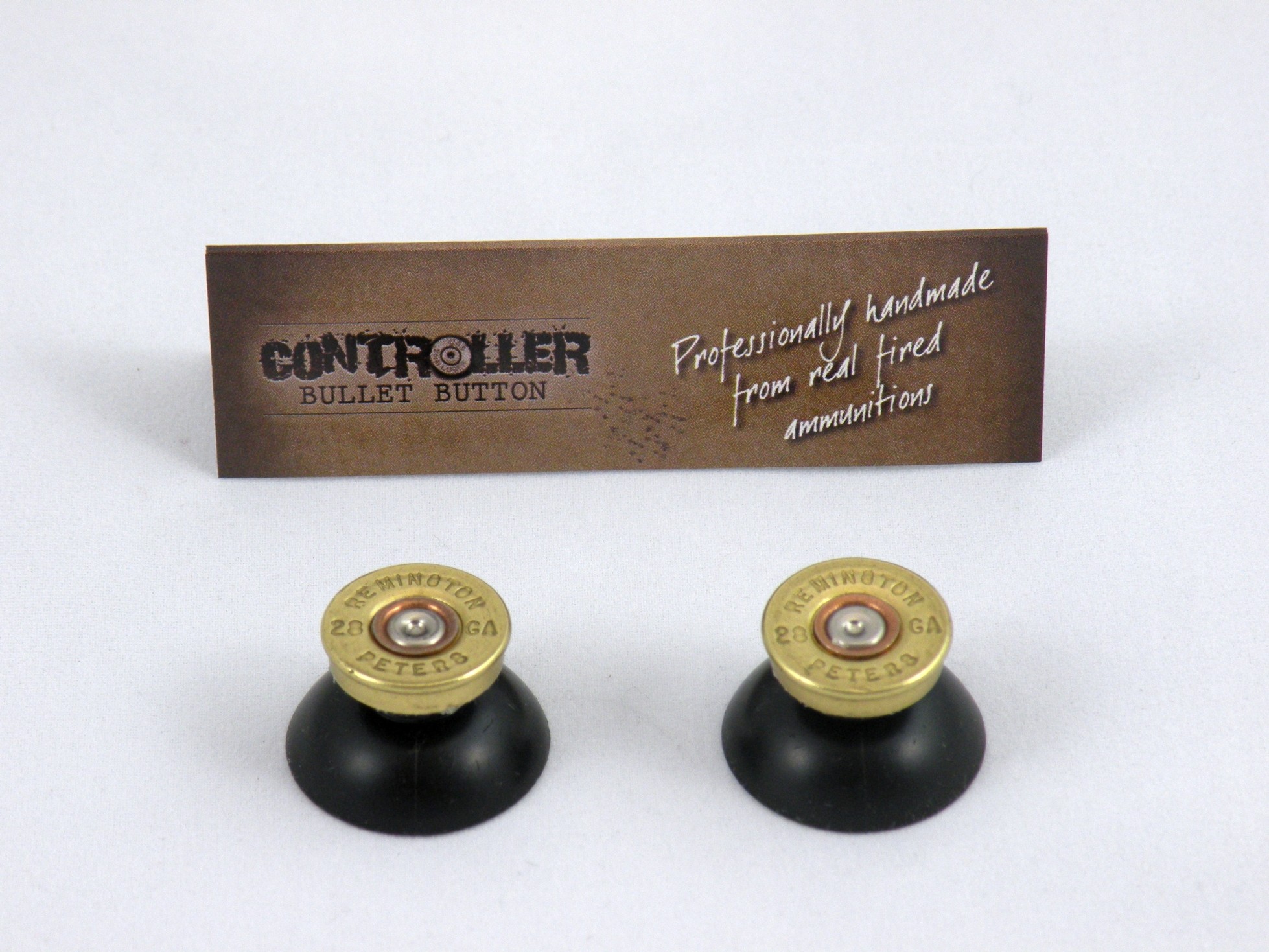 Pair of Thumbstick Bullet Brass+Nickel for XBOX One Controller