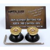 Pair of Thumbstick Bullet Brass+Nickel for XBOX 360 Controller w/ Torx L key