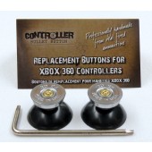 Pair of Thumbstick Bullet Nickel+Brass for XBOX 360 Controller w/ Torx L key